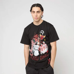 Mitchell & Ness Classic Sport Player Tee Chicago Bulls mężczyźni T-Shirty i Polo czarny rozmiar Odzież