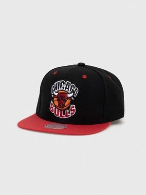 Mitchell&Ness czapka z daszkiem Chicago Bulls kolor czarny z aplikacją