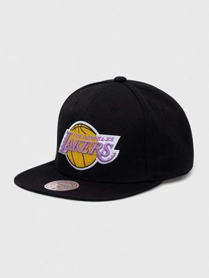 Mitchell&Ness czapka z daszkiem Los Angeles Lakers kolor czarny z aplikacją