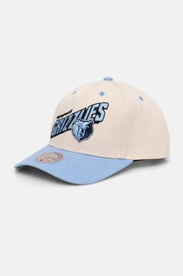 Mitchell&Ness czapka z daszkiem Memphis Grizzlies kolor beżowy wzorzysta HHSS7555-MGRYYPPPOFWH