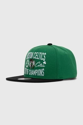Mitchell&Ness czapka z daszkiem NBA BOSTON CELTICS kolor zielony z aplikacją