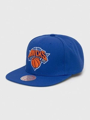 Mitchell&Ness czapka z daszkiem New York Knicks kolor niebieski z aplikacją