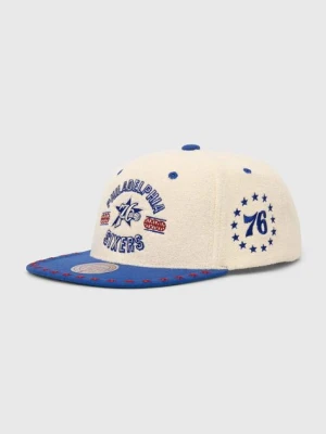 Zdjęcie produktu Mitchell&Ness czapka z daszkiem Philadelphia 76ERS kolor beżowy z aplikacją HHSS7510-P76YYPPPOFWH