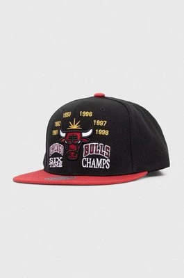 Mitchell&Ness czapka z daszkiem x Chicago Bulls kolor czarny z aplikacją