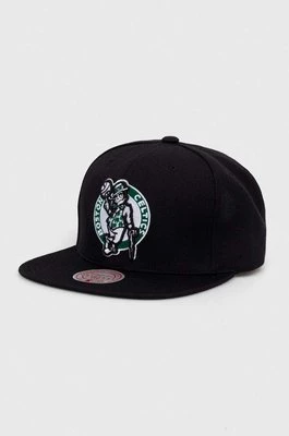 Mitchell&Ness czapka z daszkiem z domieszką wełny Boson Celtics kolor czarny z aplikacją