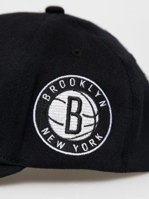 Mitchell&Ness czapka z daszkiem z domieszką wełny kolor szary z aplikacją