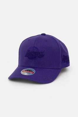 Mitchell&Ness czapka z daszkiem z domieszką wełny Los Angeles Lakers kolor fioletowy z aplikacją HHSSINTL1435-LALPURP