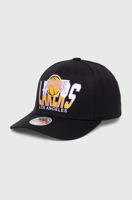 Mitchell&Ness czapka z daszkiem z domieszką wełny NBA LOS ANGELES LAKERS kolor czarny z aplikacją