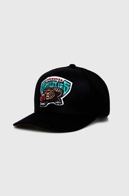 Mitchell&Ness czapka z daszkiem z domieszką wełny NBA VANCOUVER GRIZZLIES kolor czarny z aplikacją