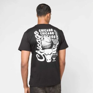 Mitchell & Ness NBA Chicago Bulls HWC Overlap Graphic Tee mężczyźni T-Shirty i Polo czarny rozmiar Odzież