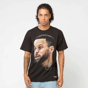 Mitchell & Ness NBPA Real Big Face Tee Stephan Curry mężczyźni T-Shirty i Polo czarny rozmiar Odzież