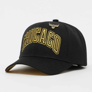 Mitchell & Ness Pinned Gold Pro Snapback NBA Chicago Bulls uniseks Czapki czarny rozmiar Akcesoria