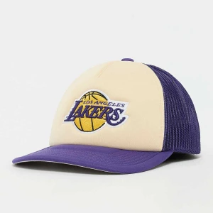 Mitchell & Ness Vintage Block Trucker NBA Los Angeles Lakers uniseks Czapki fioletowy rozmiar Akcesoria