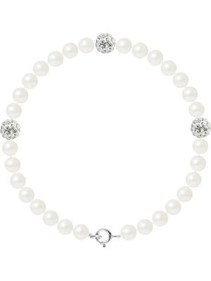 Mitzuko Bransoletka z perłami i kryształkami w kolorze białym rozmiar: onesize