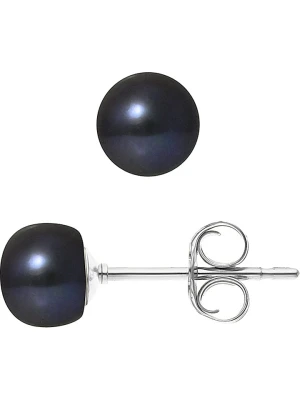 Mitzuko Kolczyki-wkrętki z perłami w kolorze granatowym rozmiar: onesize