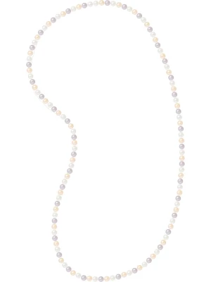 Mitzuko Naszyjnik perłowy w kolorze biało-fioletowo-brzoskwiniowym rozmiar: 80 cm