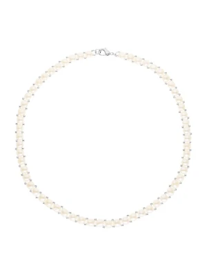 Mitzuko Naszyjnik perłowy w kolorze białym - dł. 40 cm rozmiar: onesize