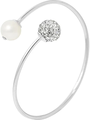 Mitzuko Srebrna bransoletka z perłą rozmiar: onesize
