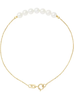 Mitzuko Złota bransoletka z perłami w kolorze białym rozmiar: onesize
