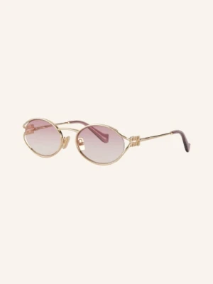 Miu Miu Okulary Przeciwsłoneczne Mu 52ys gold