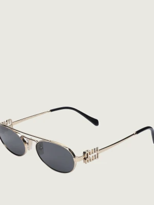 MIU MIU Okulary przeciwsłoneczne MU 54ZS złoty