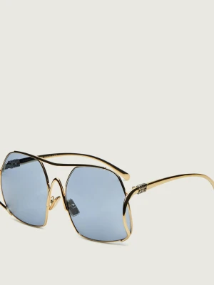 MIU MIU Okulary przeciwsłoneczne MU A55S złoty