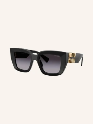 Miu Miu Okulary Przeciwsłoneczne Mu b05s schwarz CZARNO-SZARY PRZEJŚCIE