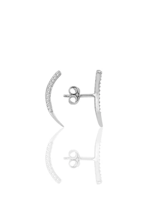 Miu Silver Srebrne kolczyki-wkrętki z cyrkoniami rozmiar: onesize