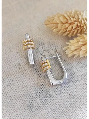 Miu Silver Srebrne kolczyki z cyrkoniami rozmiar: onesize