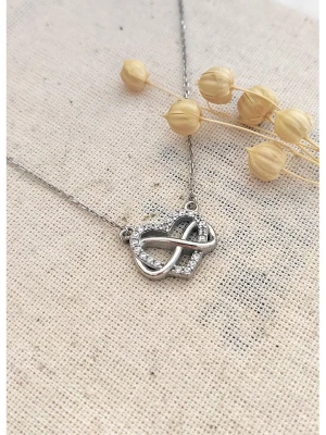 Miu Silver Srebrny naszyjnik z elementem ozdobnym - dł. 42 cm rozmiar: onesize