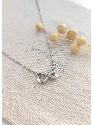 Miu Silver Srebrny naszyjnik z elementem ozdobnym - dł. 42 cm rozmiar: onesize