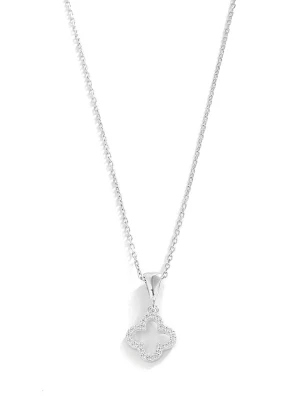 Miu Silver Srebrny naszyjnik z zawieszką - dł. 42 cm rozmiar: onesize