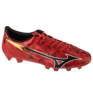 Mizuno Alpha II Select FG P1GA256560, Męskie, Czerwone, buty piłkarskie - korki, skóra syntetyczna, rozmiar: 40,5