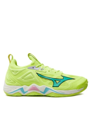 Mizuno Buty halowe Wave Momentum 3 V1GA231286 Zielony