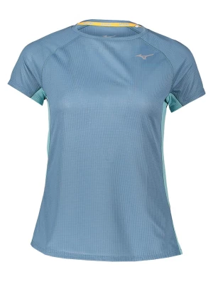 Mizuno Koszulka "DryAeroFlow" w kolorze niebiesko-turkusowym do biegania rozmiar: M