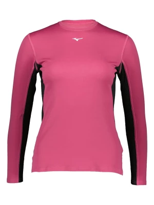 Mizuno Koszulka funkcyjna "Mid Weight Crew" w kolorze różowym rozmiar: XS