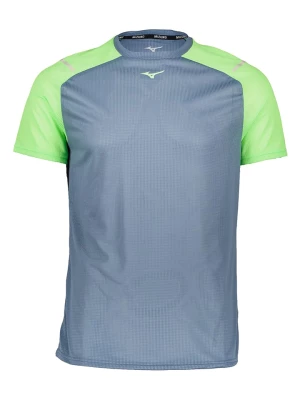 Mizuno Koszulka sportowa "Active Dryaeroflow" w kolorze niebiesko-zielonym rozmiar: M