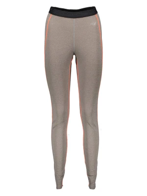 Mizuno Legginsy funkcyjne "Merino Wool" w kolorze beżowo-czarnym rozmiar: XS