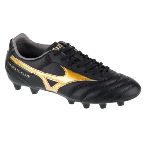 Mizuno Morelia II Club FG P1GA231650, Męskie, Czarne, buty piłkarskie - korki, skóra licowa, rozmiar: 45