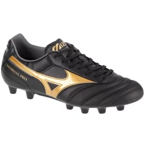 Mizuno Morelia II Pro FG P1GA231350, Męskie, Czarne, buty piłkarskie - korki, skóra licowa, rozmiar: 42,5