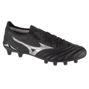 Mizuno Morelia Neo IV Beta Elite FG P1GA244203, Męskie, Czarne, buty piłkarskie - korki, skóra licowa, rozmiar: 40,5