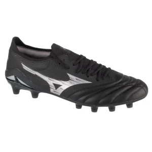 Mizuno Morelia Neo IV Beta Elite FG P1GA244203, Męskie, Czarne, buty piłkarskie - korki, skóra licowa, rozmiar: 41