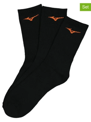 Mizuno Skarpety sportowe (3 pary) w kolorze czarnym rozmiar: 38-40