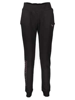 Mizuno Spodnie dresowe "Mizuno" w kolorze czarno-fioletowym rozmiar: XS