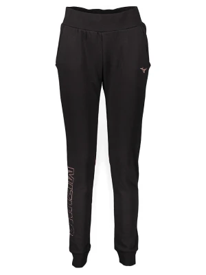 Mizuno Spodnie dresowe "Mizuno" w kolorze czarno-fioletowym rozmiar: S
