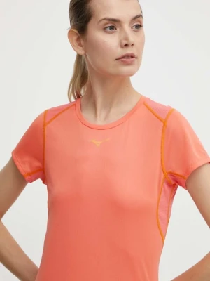 Mizuno t-shirt do biegania DryAeroFlow pomarańczowy