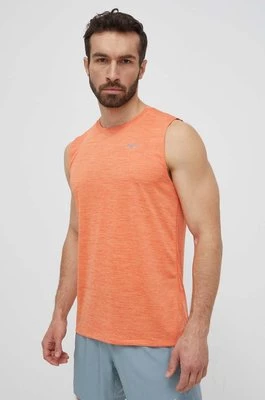 Mizuno t-shirt do biegania Impulse Core kolor pomarańczowy J2GAB011