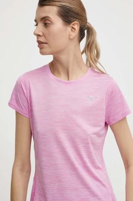 Mizuno t-shirt do biegania Impulse core kolor różowy J2GAA721