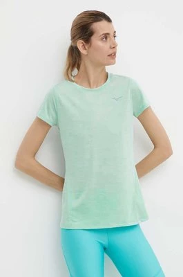Mizuno t-shirt do biegania Impulse core kolor zielony J2GAA721