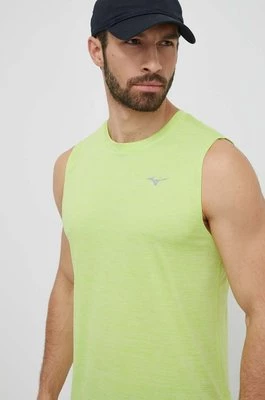Mizuno t-shirt do biegania Impulse Core kolor zielony J2GAB011